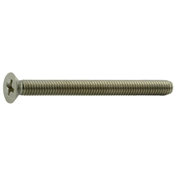 Midwest Fastener M4-0.70 x 45 mm Phillips Flat Machine Screw, Plain A2 Stainless Steel, 12 PK 34766 - main